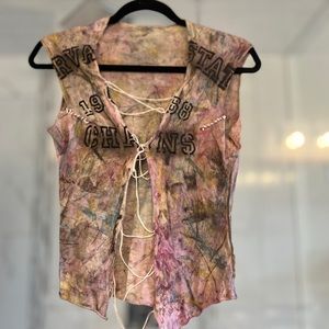 BUDDHIST PUNK (very rare) hand painted top